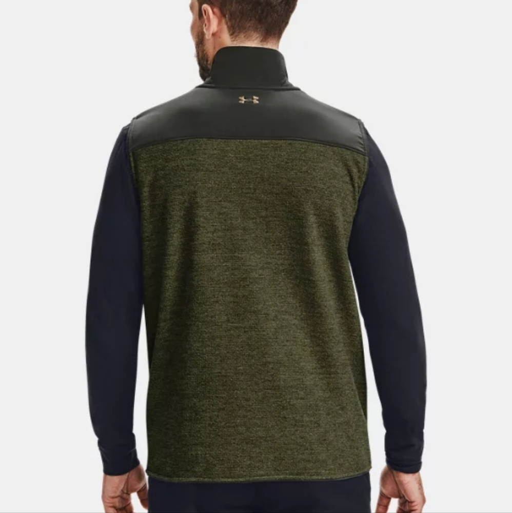Under Armour Men's Olive and Black Vest - Picture 5 of 6